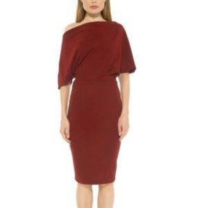 Alexia Admor Draped Off Shoulder Sheath Dress